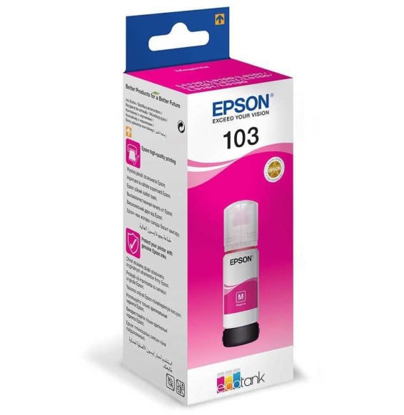 Bouteille d'encre Epson 103 Magenta C13T00S34A vue produit galerie 2