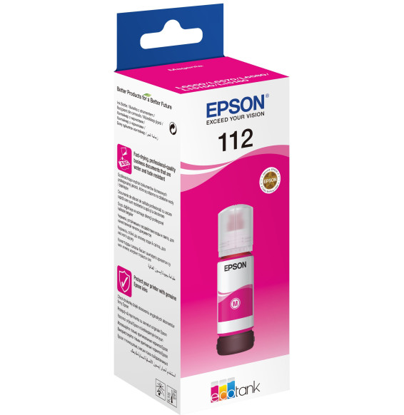 Bouteille d'encre Epson 112 Magenta C13T06C34A vue produit galerie 2