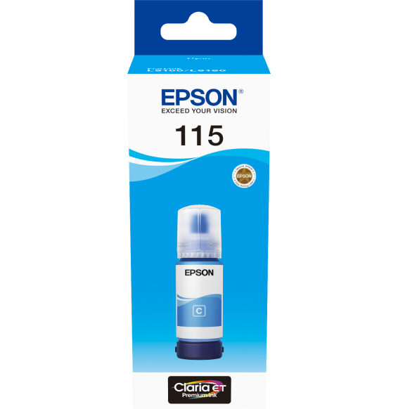 Bouteille d'encre Epson 115 Cyan C13T07D24A vue produit galerie 2