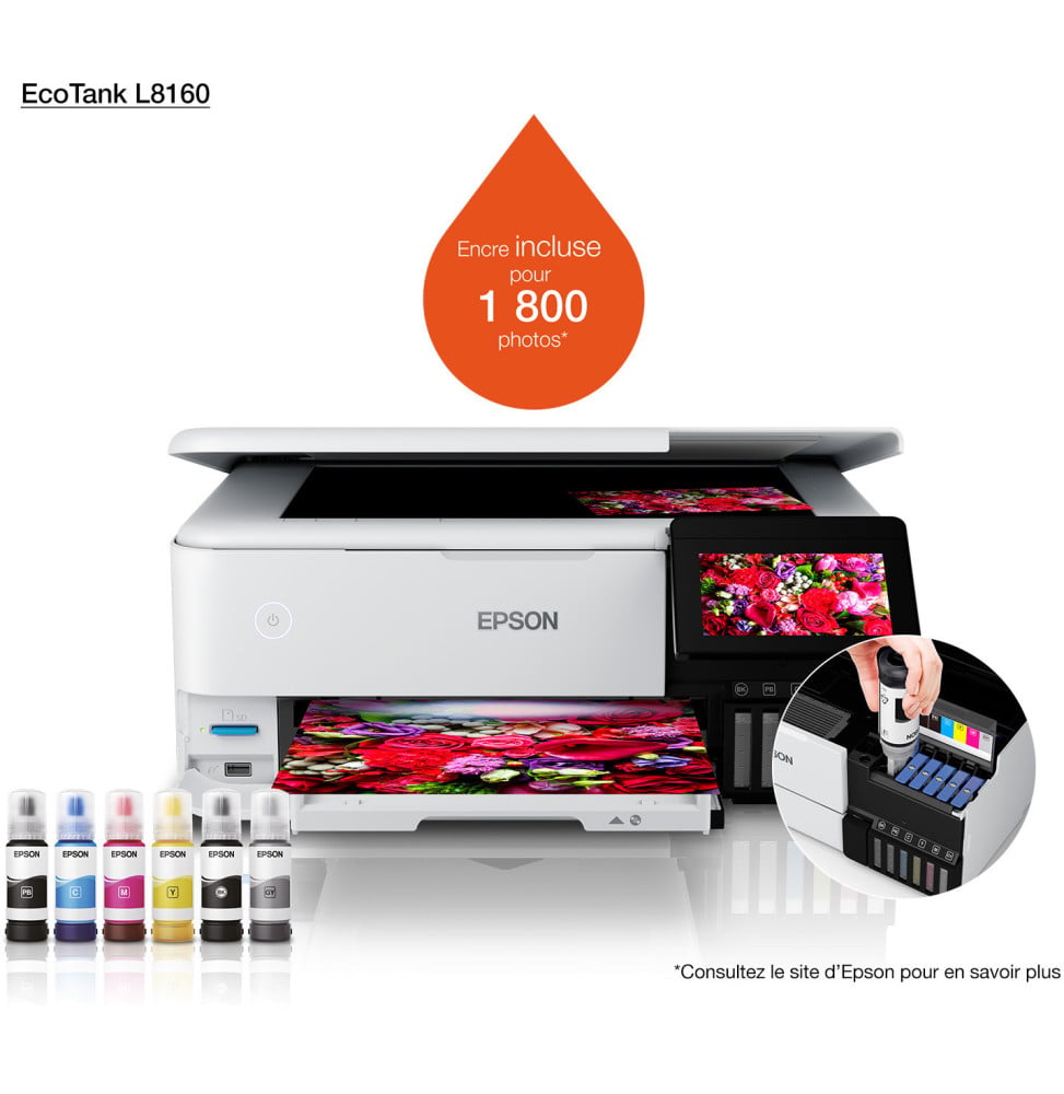 Imprimante EcoTank Epson EcoTank L8160 C11CJ20403 vue produit galerie 2