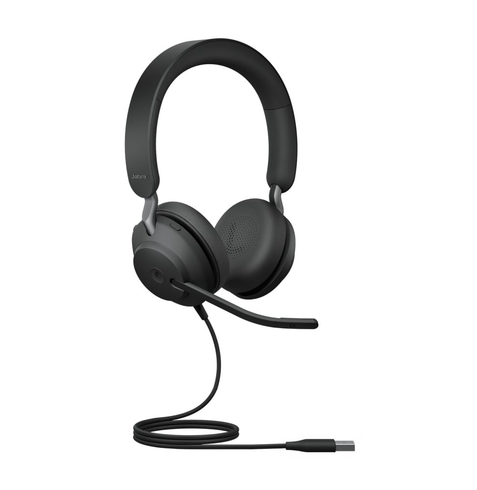 Micro-casque sans fil professionnel Jabra Evolve2 40 SE USB-A, MS Stereo Microsoft Teams Stéréo (24189-999-999) (24189-999-999)