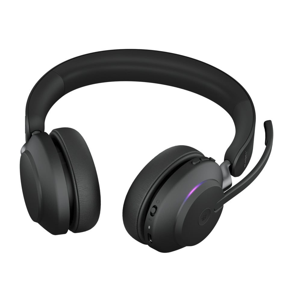 Micro-casque sans fil professionnel Jabra Evolve2 65 - USB-A MS Teams Stereo - Black Microsoft Teams Stéréo (26599-999-999) (26599-999-999)