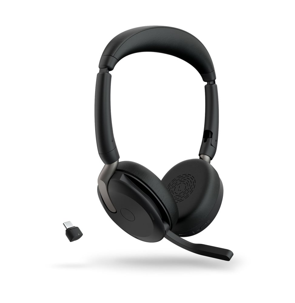 Micro-casque sans fil professionnel Jabra Evolve2 65 Flex - USB-C UC stéréo Sans fil (26699-989-899) (26699-989-899)