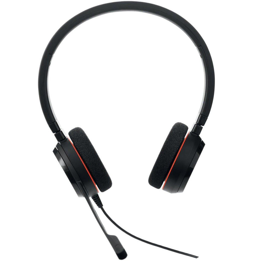 Micro-casque filaire professionnel Jabra Evolve 20 - USB-C/A, MS Stereo Microsoft Teams Stéréo (4999-823-169) (4999-823-169)