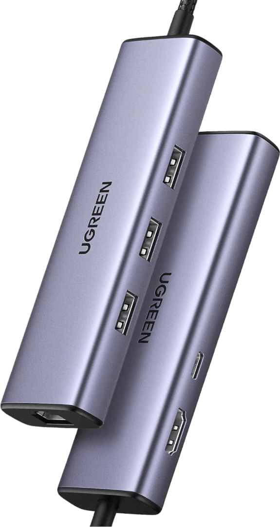 UGREEN 15598 HUB Ugreen Revodok 1061 USB-C 6 en 1 Supporte PD (Power Delivery) 100W Recharge