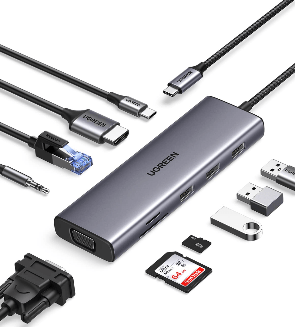 UGREEN 15601 HUB USB-C Ugreen 10 en 1