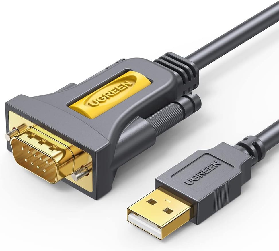 UGREEN 20211 Câble Série Ugreen Câble USB 2.0 vers RS232 DB9 Mâle - 1.5 mètre