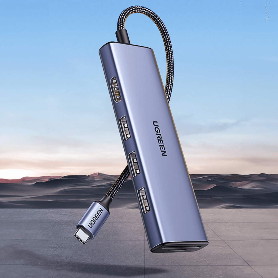 UGREEN 20956A HUB USB-C Ugreen 6 en 1 - 4K