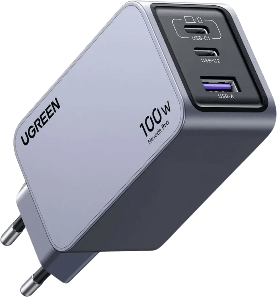 Chargeur UGREEN Chargeur rapid Ugreen Nexode Pro 100W GaN Charger 3-Port Avec cable 1.5M 25874 vue produit galerie 2