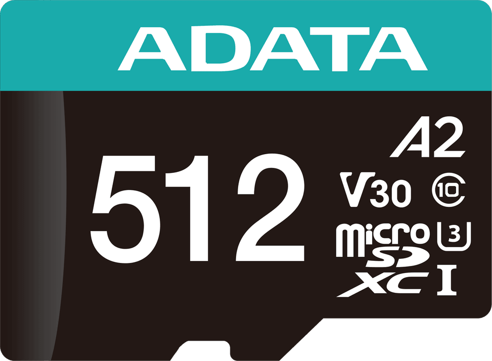 Carte mémoire ADATA Premier Pro 512 Go microSDXC/SDHC UHS-I U3 V30 (AUSDX512GUI3V30SA2-R) au Maroc