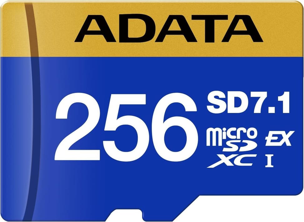 Carte mémoire ADATA Premier Extreme 256 Go MicroSDXC SD7.1 Express V30 (UD256GEX3L1-C) au Maroc