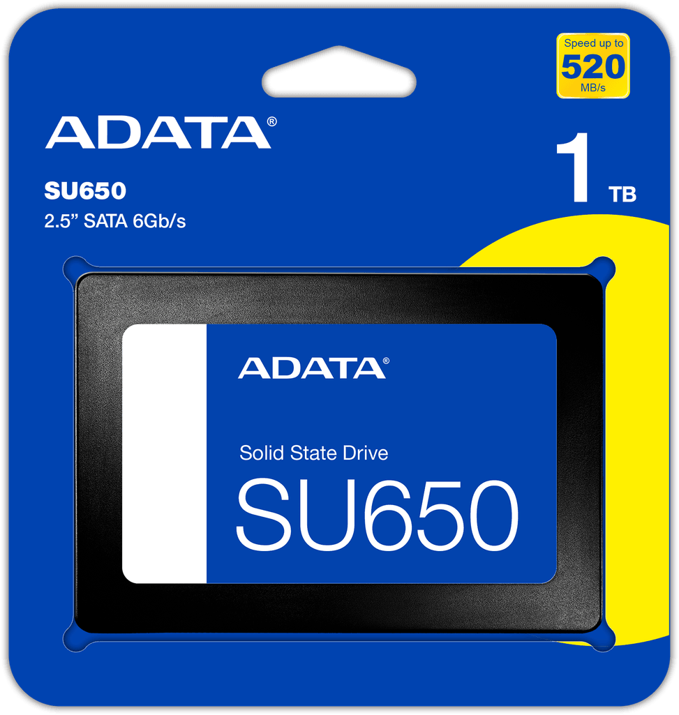 Disque Dur interne SSD ADATA SU650 SATA 2.5" 1 To (ASU650SS-1TT-R) au Maroc