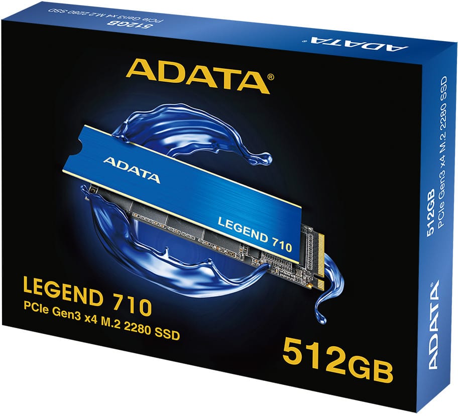Disque Dur interne SSD ADATA LEGEND 710 M.2 2280 PCIe Gen3 x4 NVMe 1 To (ALEG-710-1TCS) au Maroc