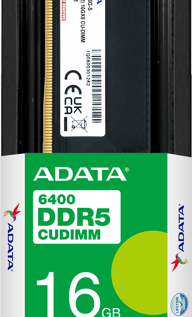 Barrette mémoire ADATA CU-DIMM 16GB DDR5-6400 MHz - PC bureau (AD5CU640016G-S) au Meilleur Prix au Maroc
