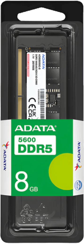 Barrette mémoire ADATA SO-DIMM 8GB DDR5-5600MHz - PC Portable (AD5S56008G-S) au Meilleur Prix au Maroc