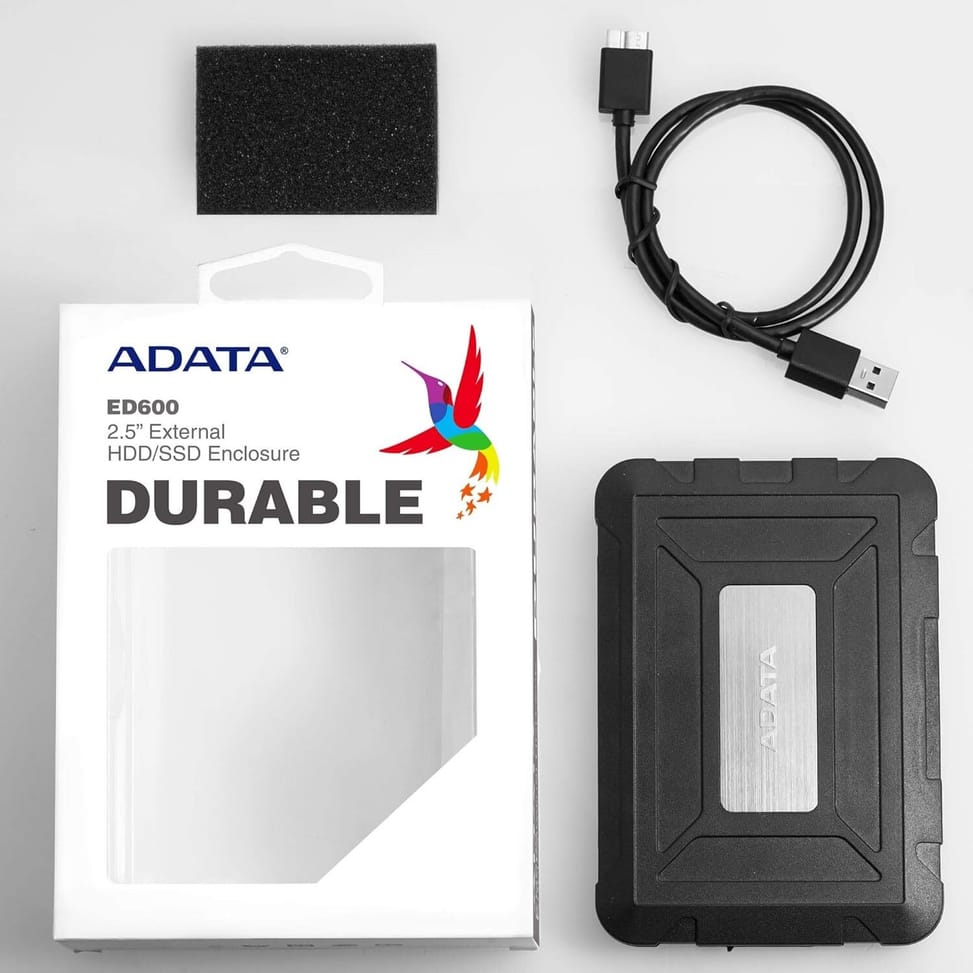 Boitier disque dur externe Adata ED600 HDD / SSD USB 3.1 (AED600-U31-CBK) au Meilleur Prix au Maroc – Image 6