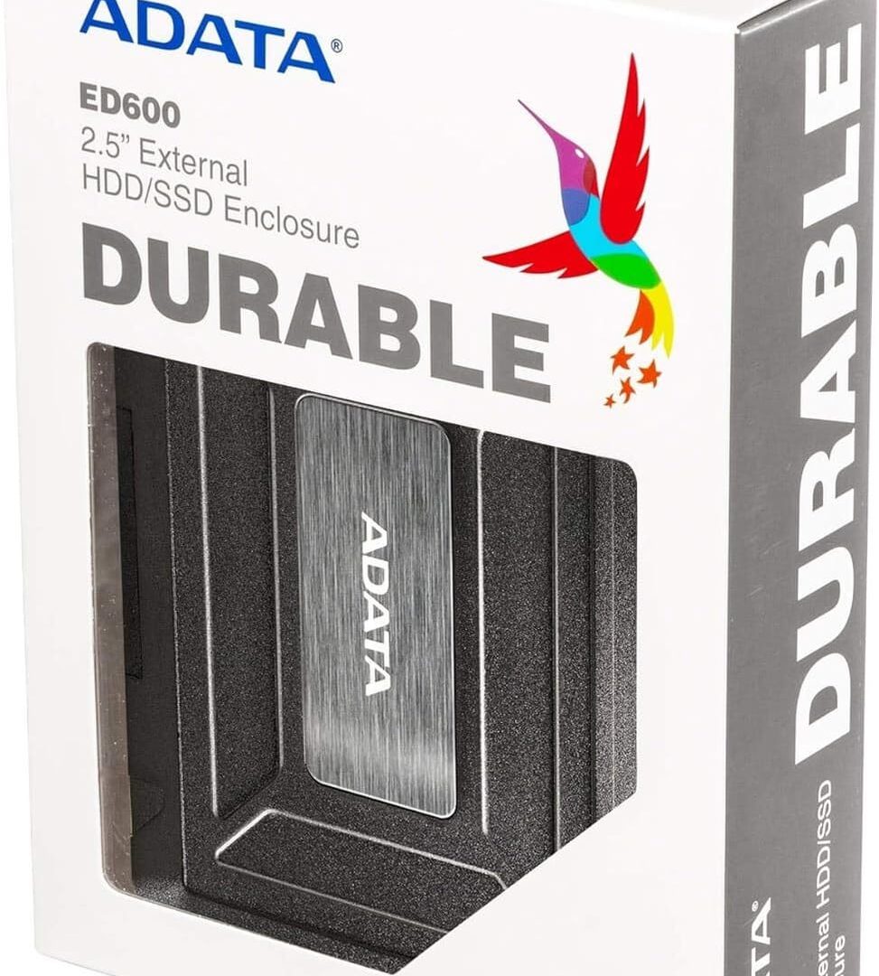 Boitier disque dur externe Adata ED600 HDD / SSD USB 3.1 (AED600-U31-CBK) au Meilleur Prix au Maroc