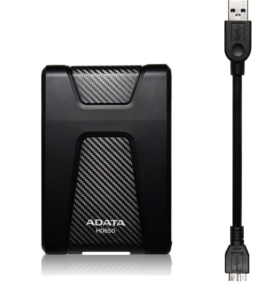 Disque Dur portable ADATA DashDrive Durable HD650 USB 3.0 2 To (AHD650-2TU31-CBK) au Meilleur Prix au Maroc – Image 3