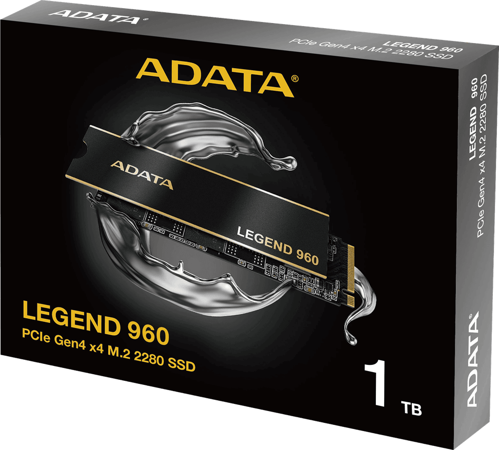 Disque Dur interne SSD ADATA LEGEND 960 PCIe Gen4 x4 M.2 2280 - 1To (ALEG-960-1TCS) au Meilleur Prix au Maroc