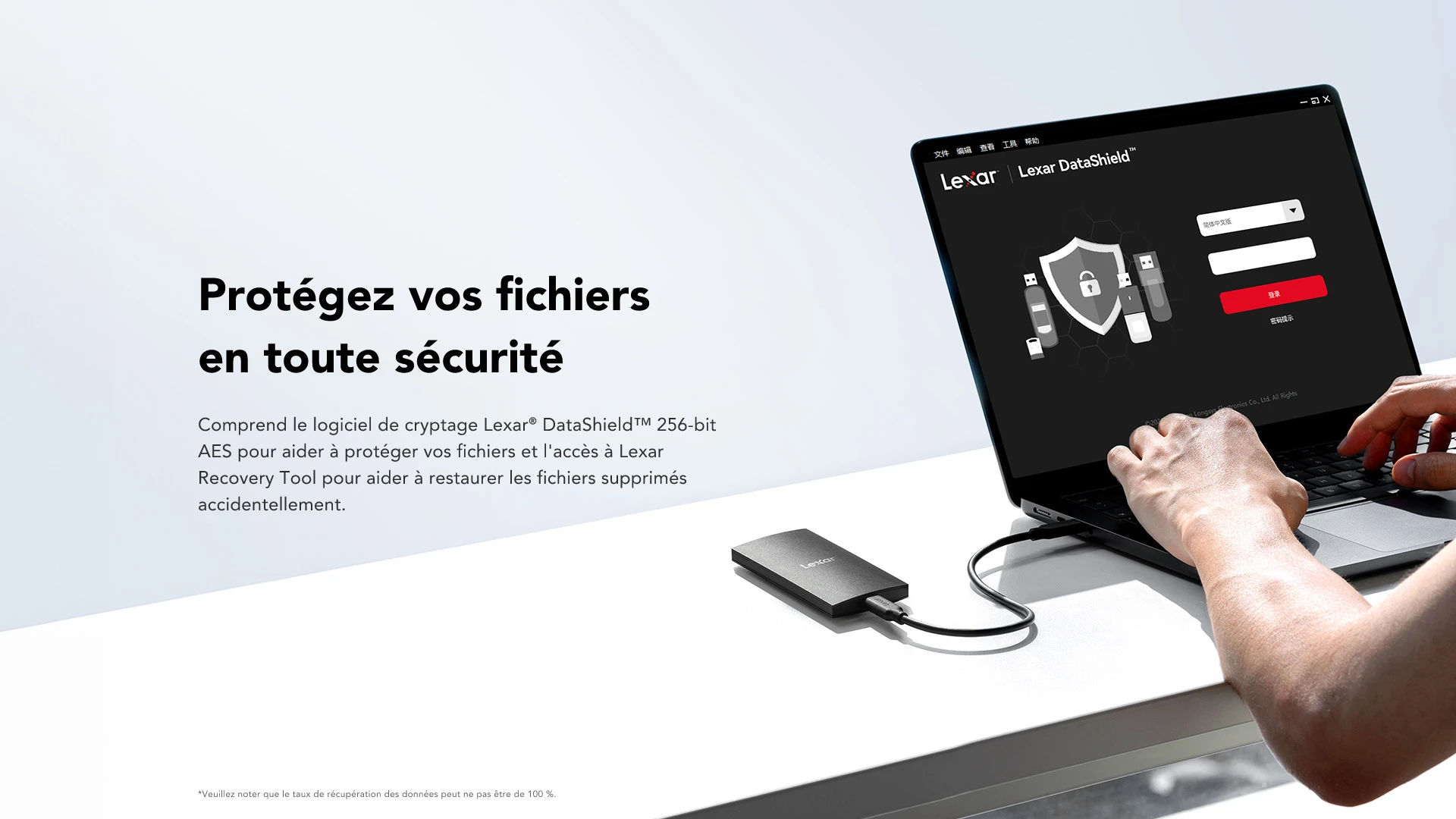 Lexar LSL300002T-RNBNG 2TB — vue produit — livraison Global Zone à Tanger