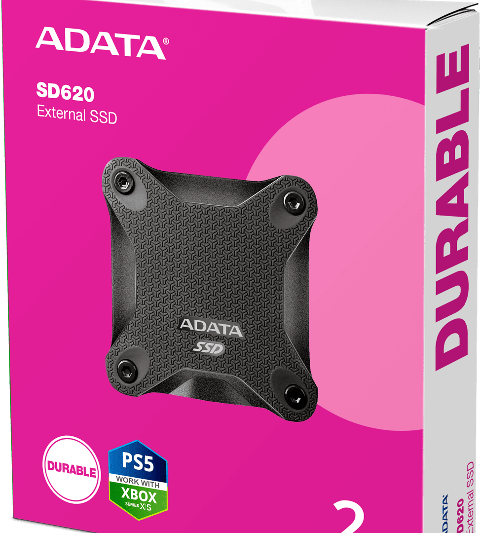 Disque Dur portable SSD ADATA SD620 - 2To (SD620-2TCBK) au Meilleur Prix au Maroc