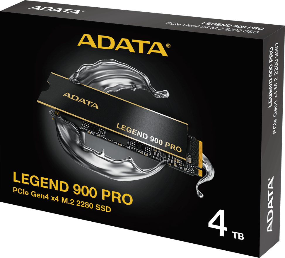 Disque Dur interne SSD ADATA LEGEND 900 PRO PCIe Gen4 x4 M.2 2280 - 4To (SLEG-900P-4TCS) au Meilleur Prix au Maroc