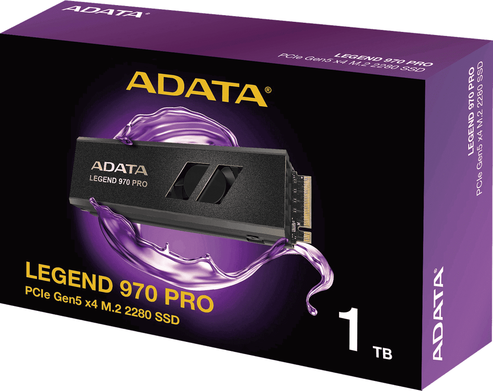 Disque Dur interne SSD ADATA LEGEND 970 PRO PCIe Gen5 x4 M.2 2280 - 1To (SLEG-970P-1TCI) au Meilleur Prix au Maroc