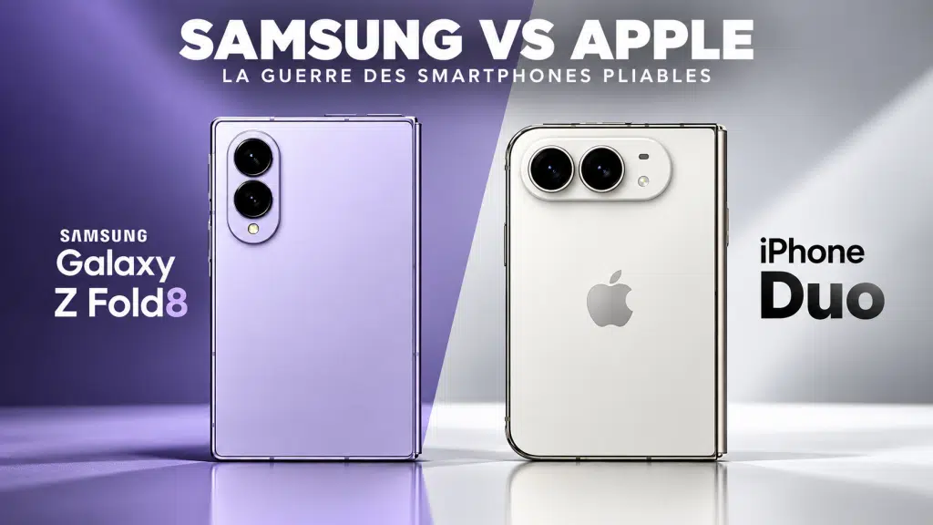 Samsung vs Apple smartphone pliable Samsung vs Apple : qui gagnera la guerre des smartphones pliables ?