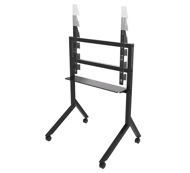 Chariot / stand écran B-Tech BT8545/B — vue produit — livraison Global Zone à Marrakech