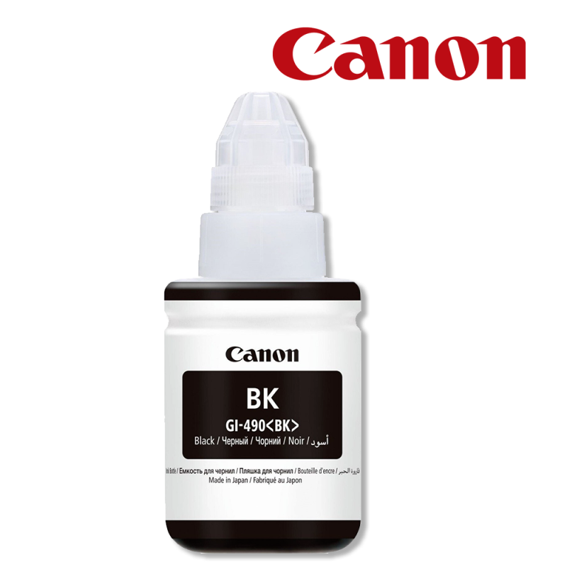 Bouteille d'Encre Canon Bouteille GI-490 BK — Global Zone Maroc