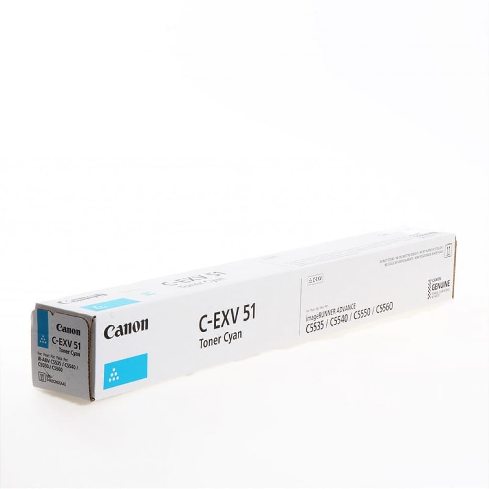 Toner Canon C-EXV 51 Cyan — vue produit — livraison Global Zone à Marrakech