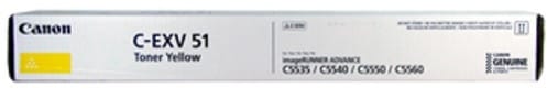 Toner Canon C-EXV 51 Jaune — vue produit — livraison Global Zone à Fès