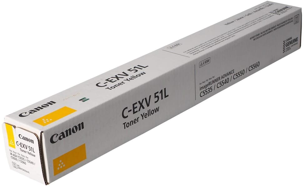 Toner Canon C-EXV 51L Jaune — vue produit — livraison Global Zone à Rabat