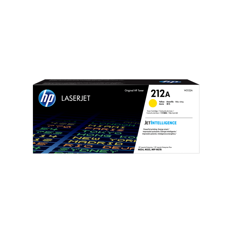 Toner HP 212A Yellow Original LaserJet — vue produit, livraison à Casablanca