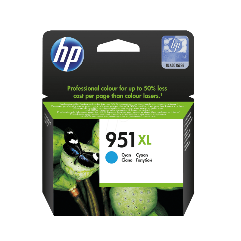 Cartouche d'Encre HP 951XL Cyan CN046AE au Meilleur Prix au Maroc – Image 2