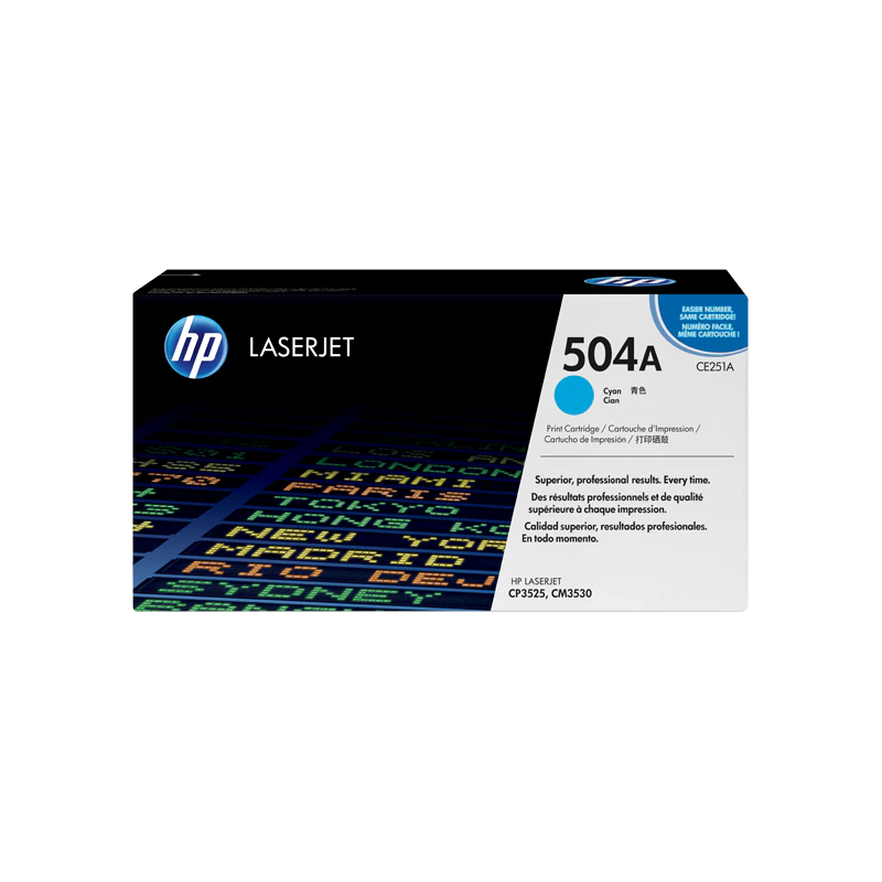 Toner HP 504A Cyan CE251A au Meilleur Prix au Maroc – Image 2