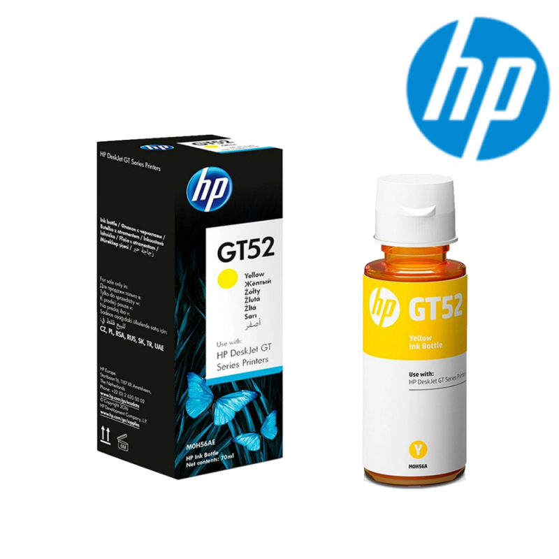 Bouteille d'Encre HP GT52 Yellow Original Ink Bottle — Global Zone Maroc