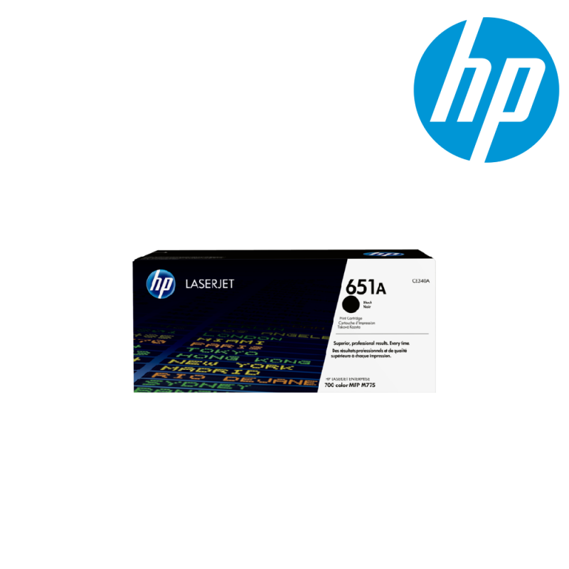 Cartouche toner HP 651 noir CE340A