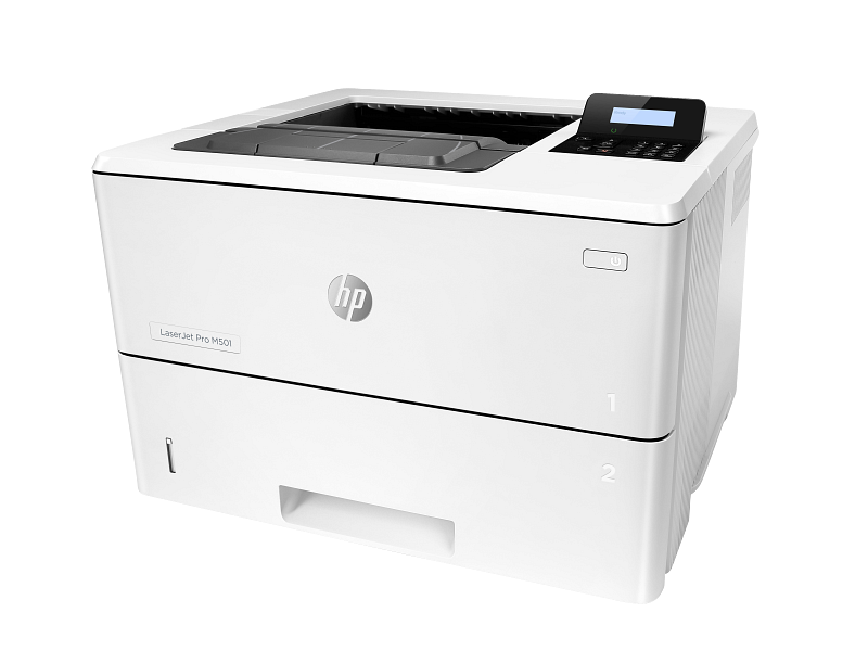 Imprimante HP LaserJet Pro M501dn — vue produit, disponible à Rabat
