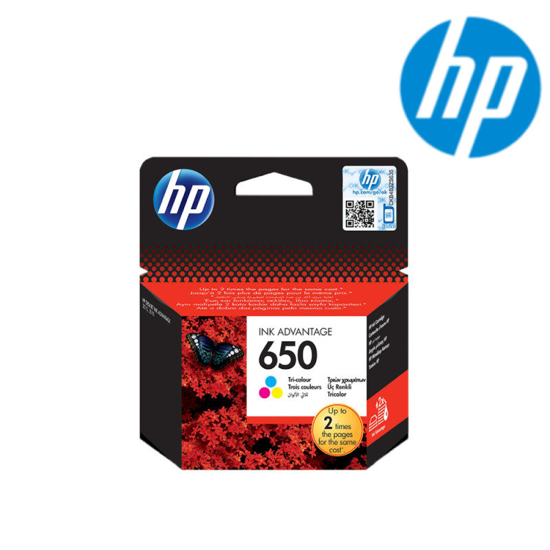 Cartouche d'Encre HP HP650Tri-colorOriginalInkAdvantageCartridge