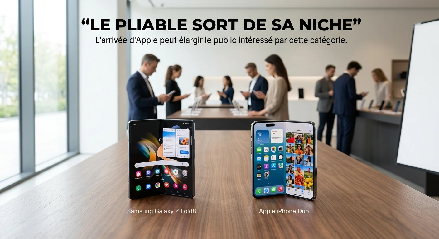 iPhone Duo vs Galaxy Z Fold8 : Apple et Samsung face à face en 2026