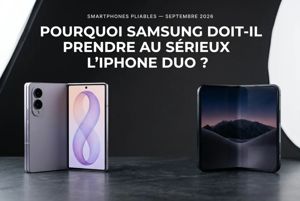 iPhone Duo vs Galaxy Z Fold8 : Apple et Samsung face à face en 2026
