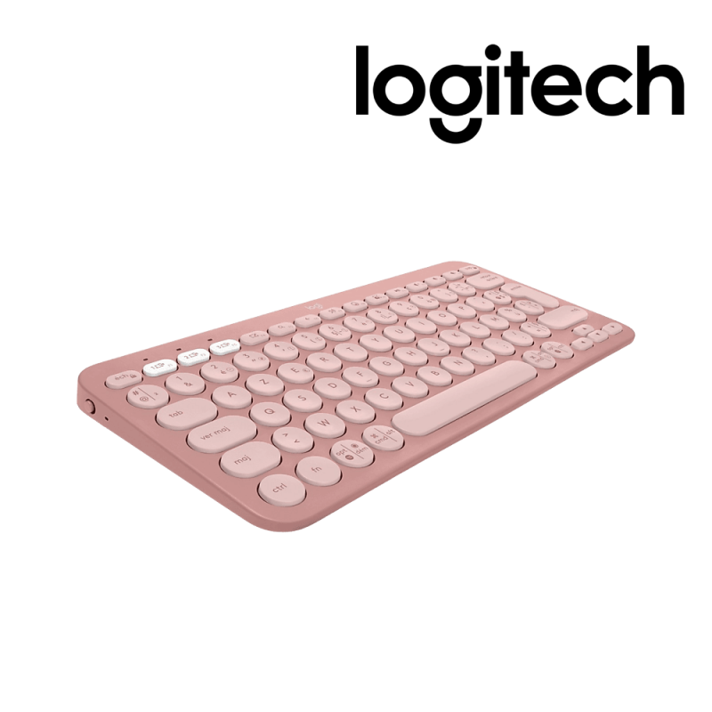 Souris Sans Fil Logitech LOGITECH CLAVIER BT Pebble Keys 2 K380s-ROSE