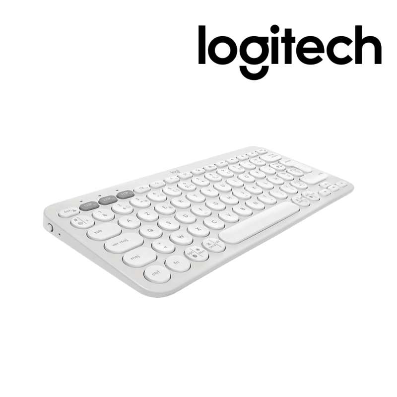 Souris Sans Fil Logitech LOGITECH CLAVIER BT Pebble Keys 2 K380s-WHITE
