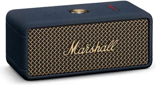 Enceinte Bluetooth Marshall Emberton III Midnight Blue — vue produit 02 — livraison Global Zone à Rabat