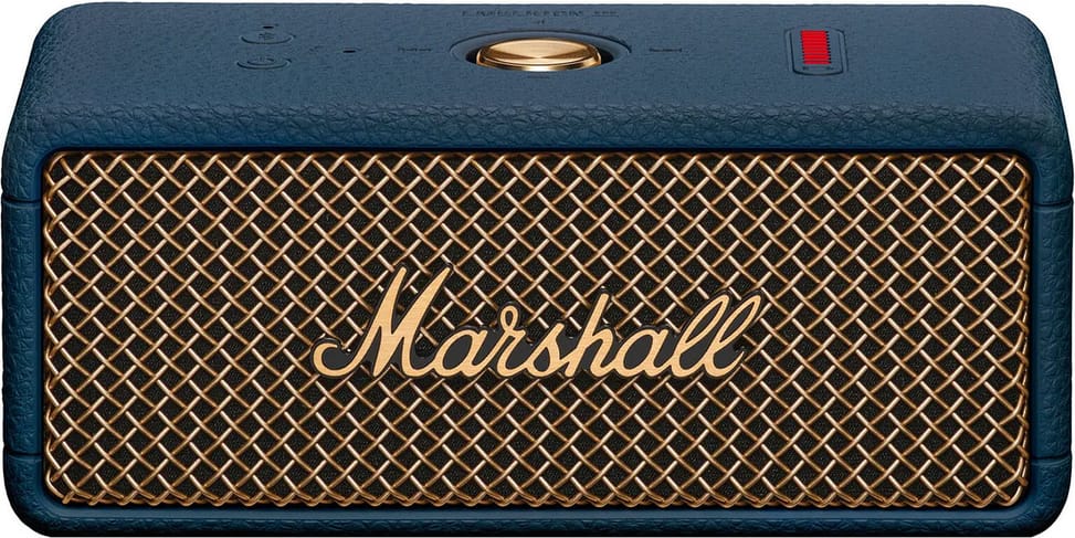 Enceinte Bluetooth Marshall Emberton III Midnight Blue — vue produit — livraison Global Zone à Casablanca