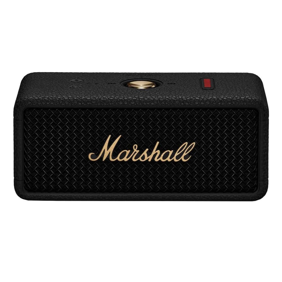 Enceinte portable Marshall Emberton III Noir/Cuivre — vue produit — livraison Global Zone à Casablanca