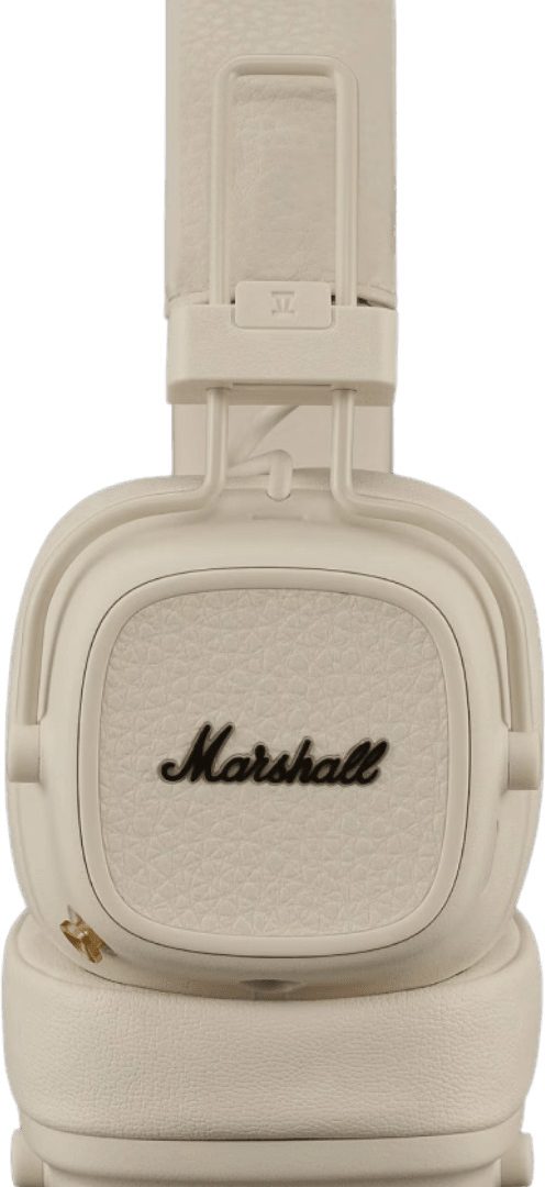 Casque Bluetooth Marshall Major V Cream — vue produit — livraison Global Zone à Casablanca