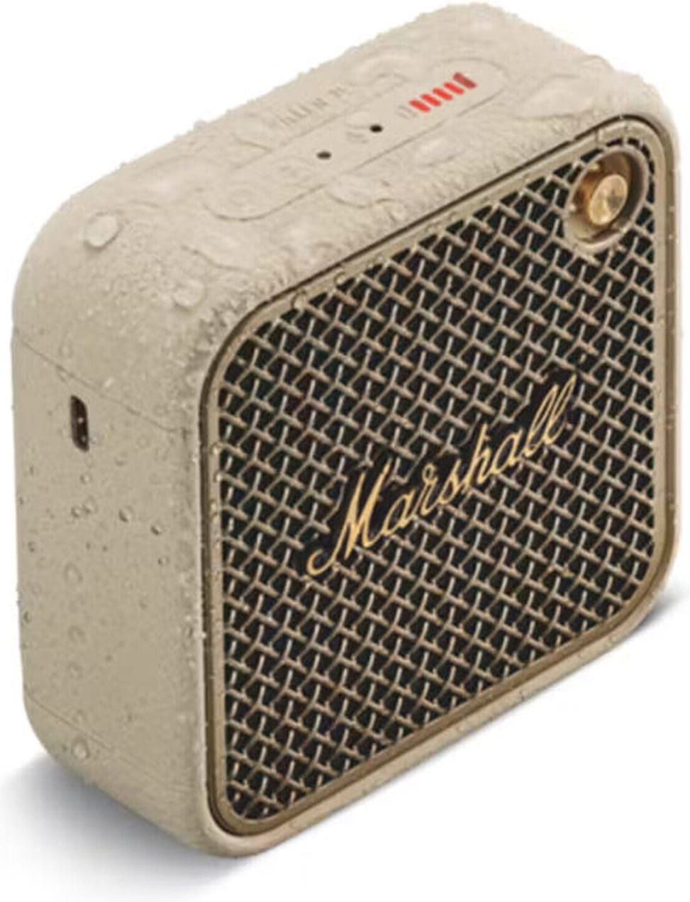 Enceinte Bluetooth Marshall Willen II Cream — vue produit 03 — livraison Global Zone à Tanger