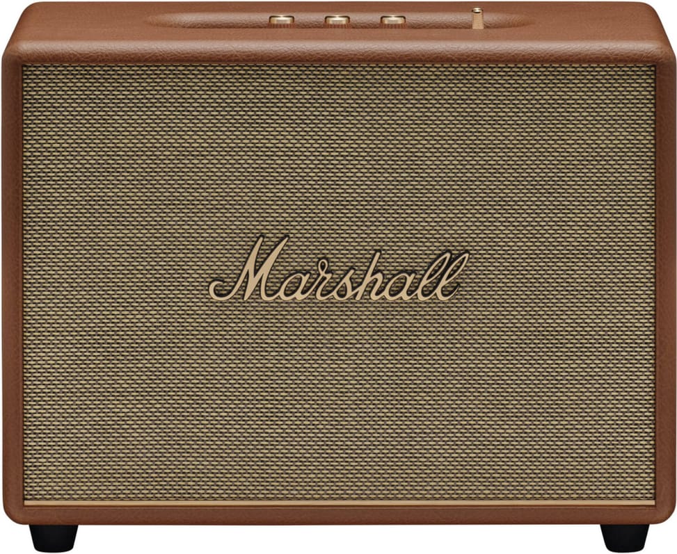 Enceinte Bluetooth Marshall Woburn III Marron — vue produit — livraison Global Zone à Casablanca